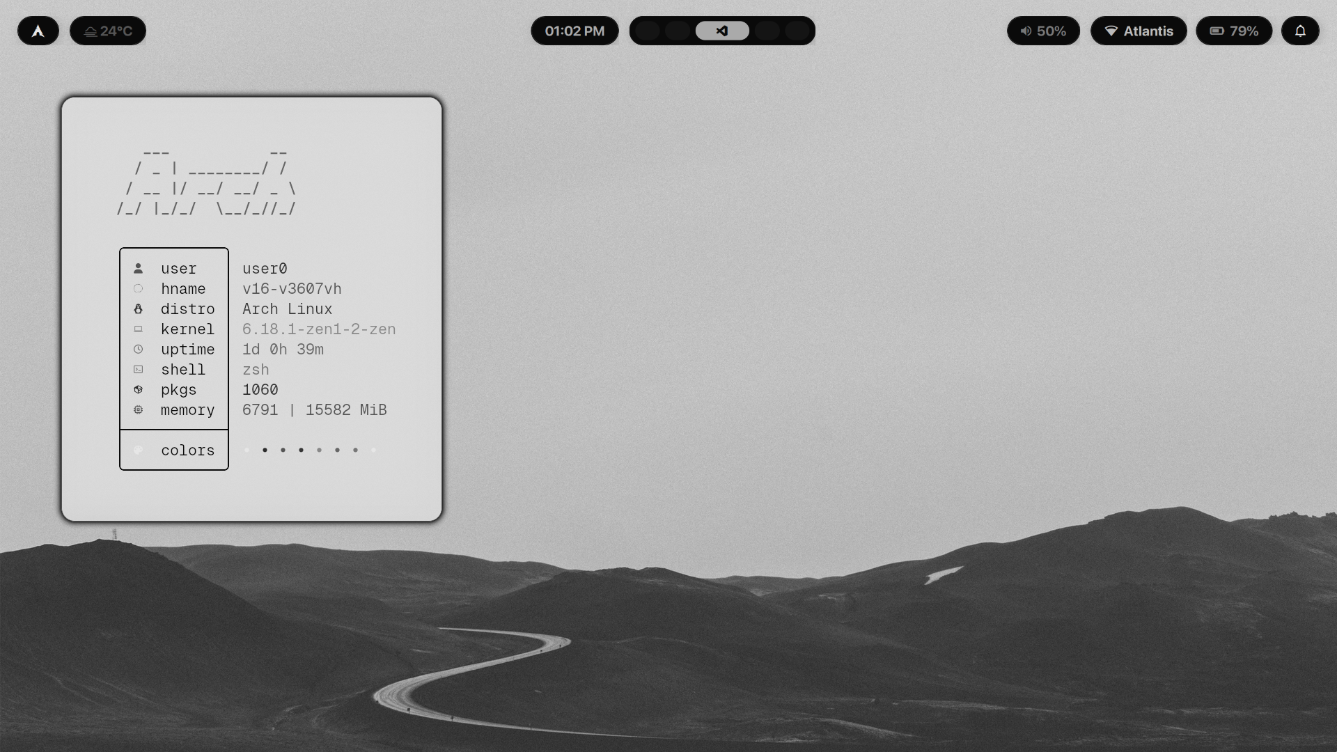 Minimal template preview